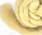 Corriedale Carded Wool Roving-Pale Amber