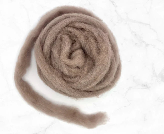 Corriedale Bulky Wool Roving-Mink – Mohair & More