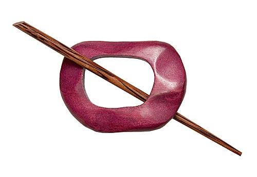 Berry Wood Shawl Pin - Mohair & More