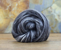 Black Alpaca / Extra Bleached Tussah Silk Top - Mohair & More
