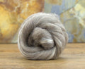 Oatmeal Bluefaced Leicester Wool and Bleached Tussah Silk - Top / Roving