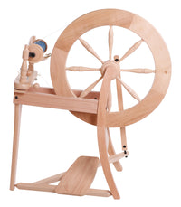 Traditional Spinning Wheel Double Drive Lacquered