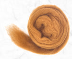 Corriedale Carded Wool Roving-Chestnut Chap