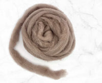 Corriedale Bulky Wool Roving-Mink