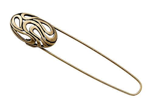 Antique Brass Kilt Pin - Mohair & More