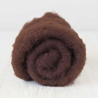 Bergschaf Wool Carded Batt - Chocolate - Mohair & More