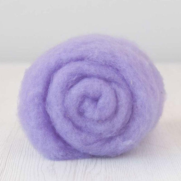 Bergschaf Wool Carded Batt - Lavender - Mohair & More