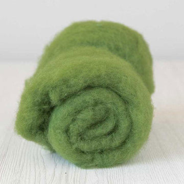 Bergschaf Wool Carded Batt - Leaf