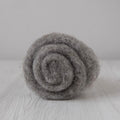 Bergschaf Wool Carded Batt - Natural Grey