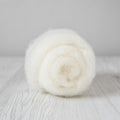 Bergschaf Wool Carded Batt - Natural White