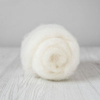 Bergschaf Wool Carded Batt - Natural White - Mohair & More