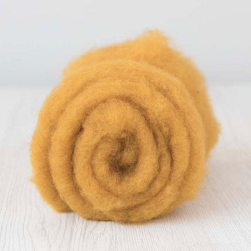 Bergschaf Wool Carded Batt - Saffron