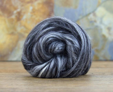 Black Alpaca / Extra Bleached Tussah Silk Top