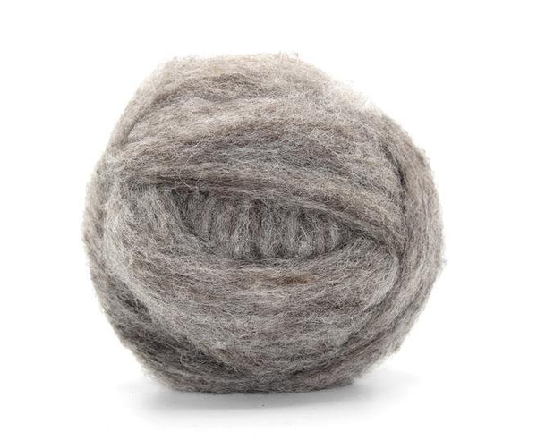 Carded Grey Corriedale Sliver - Mohair & More