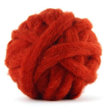 Corriedale Bulky Wool Roving-Begonia
