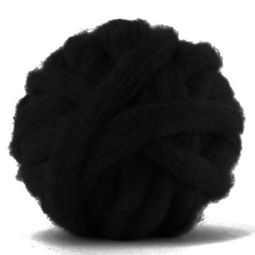Corriedale Bulky Wool Roving-Black - Mohair & More
