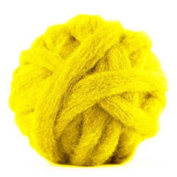 Corriedale Bulky Wool Roving-Buttercup - Mohair & More