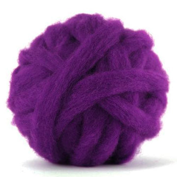 Corriedale Bulky Wool Roving-Damson