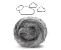 Corriedale Bulky Wool Roving-Fog
