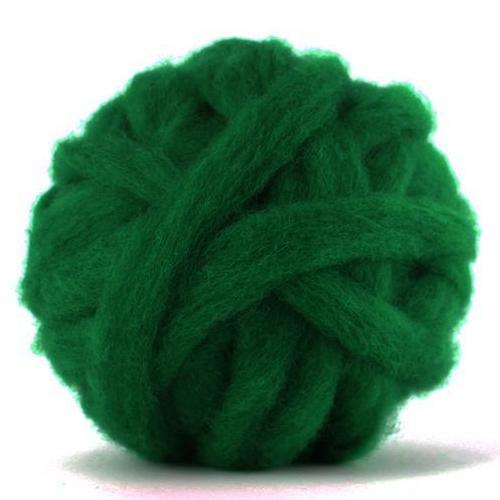 Corriedale Bulky Wool Roving-Forest - Mohair & More