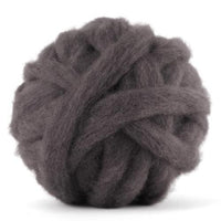 Corriedale Bulky Wool Roving-Pewter - Mohair & More