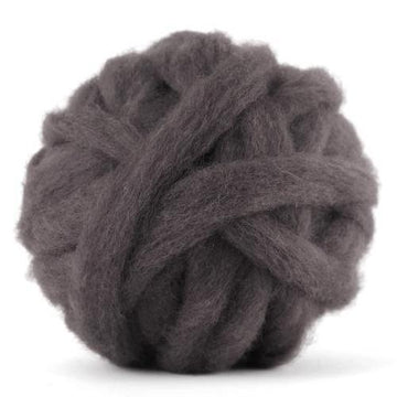 Corriedale Bulky Wool Roving-Pewter