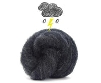 Corriedale Bulky Wool Roving-Thunder - Mohair & More
