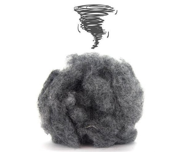 Corriedale Bulky Wool Roving-Tornado - Mohair & More