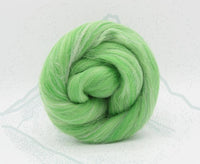 Dolomites Green - Merino and Aplaca Roving, Combed Top - Mohair & More