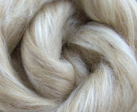 Fawn Alpaca and Tussah Silk Top / Roving - Mohair & More