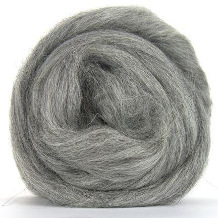 Icelandic Mid Grey-Wool Top - Mohair & More