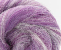 Monte Viso Purple - Merino and Aplaca Roving, Combed Top - Mohair & More