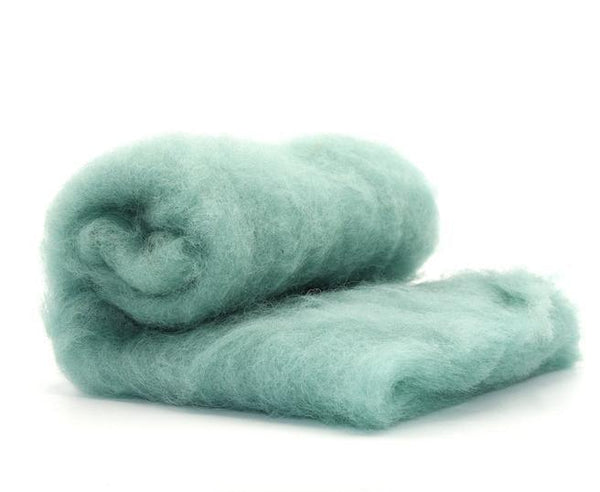 NZ Perendale Wool Carded Batt - Juniper-7 oz - Mohair & More