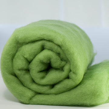NZ Perendale Wool Carded Batt - Leaf-7 oz
