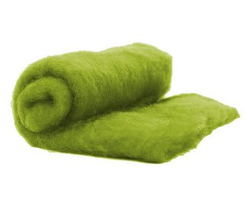 NZ Perendale Wool Carded Batt - Lichen-7 oz