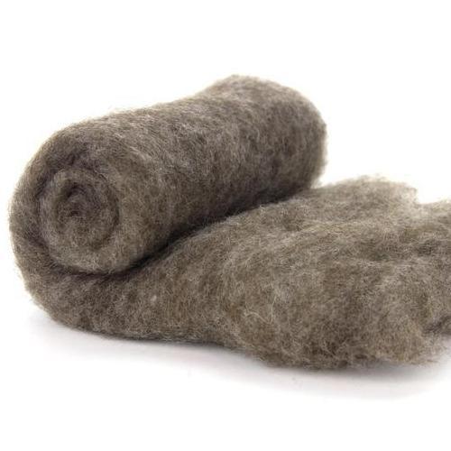 NZ Perendale Wool Carded Batt - Natural Brown-7 oz - Mohair & More