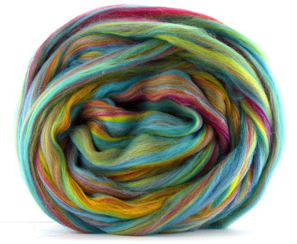 Over The Rainbow Merino Roving Top - Mohair & More