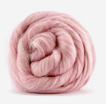 Pink Merino Alpaca Mohair Roving Combed Top - Mohair & More