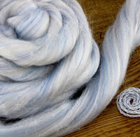 Snow Globe Merino and Sparkle Roving Top - Mohair & More