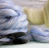 Snow Globe Merino and Sparkle Roving Top - Mohair & More
